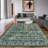 Oriental Machine Washable Rug for Living Room Bedroom Vintage Non-Slip Low Pile Rubber Backing Area Rug for Playroom Office Kitchen Dining Room Dorm and Bedside Decor-1628377899