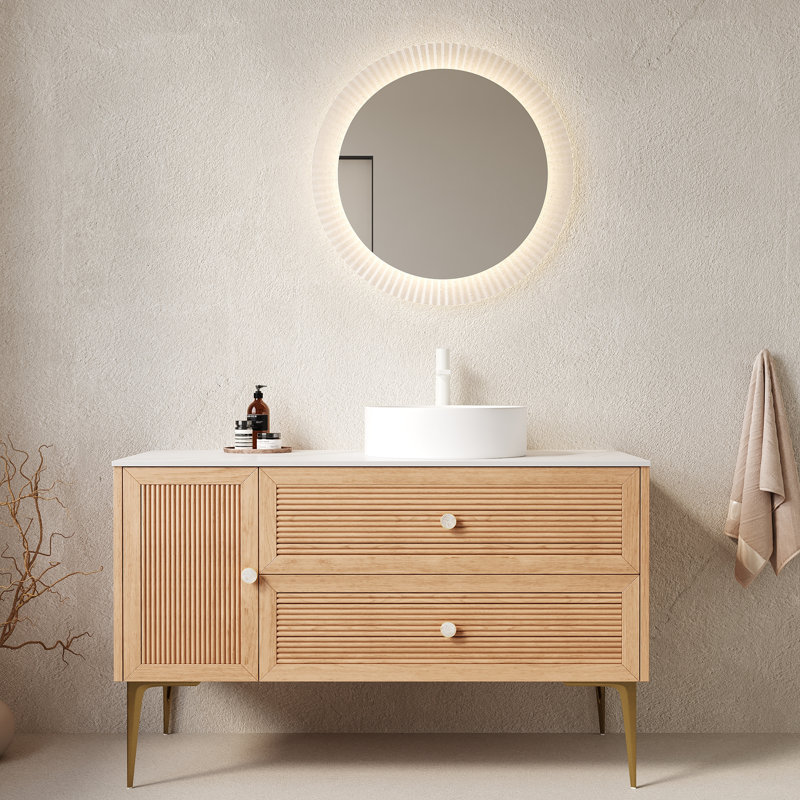Meuble-lavabo de salle de bain avec lavabo, 48.03"