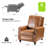 Andrena Genuine Leather Recliner with Nailhead Trim-1743651068