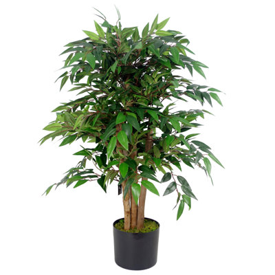 90cm Faux Ficus Tree in Pot Liner