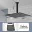 Rain Fixed Shower Head 2.5 GPM GPM-818704757