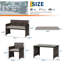 Ensemble de conversation d'extérieur en rotin 4 pièces avec coussins et table en verre trempé PE - Mobilier de patio en osier résistant aux intempéries-2065213141