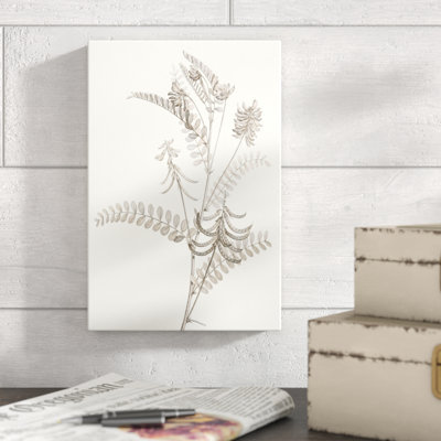 " Neutral Botanical Study VII " by Vision Studio Painting Print