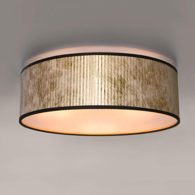Tres Plisado Flush Mount