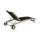 72'' Outdoor Eucalyptus Chaise Lounge