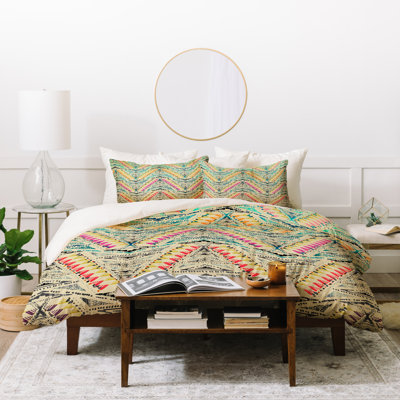 Rustic Polyester Geometric Shapes Duvet Cover