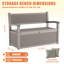 70 Gallon Durable Resin Outdoor Bench Storage And Organization Deck Box-125591485