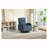 Upholstered Swivel Glider Rocking Chair-1469234379