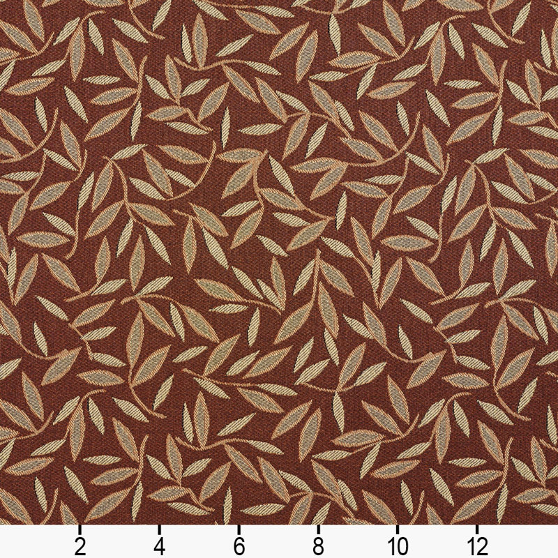 Tissu résistant aux taches des feuilles, Brun / Beige