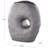 Hermeline Ceramic Wavy Donut Abstract Decorative Gray Vase with Cutout Center