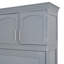 Lit escamotable double pleine grandeur avec armoires supérieures pour un sommeil confortable et peu encombrant-1071569090-1071569091