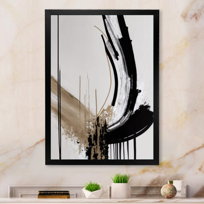 Golden Minimalist Abstract IV - impressions sur toile abstraites
