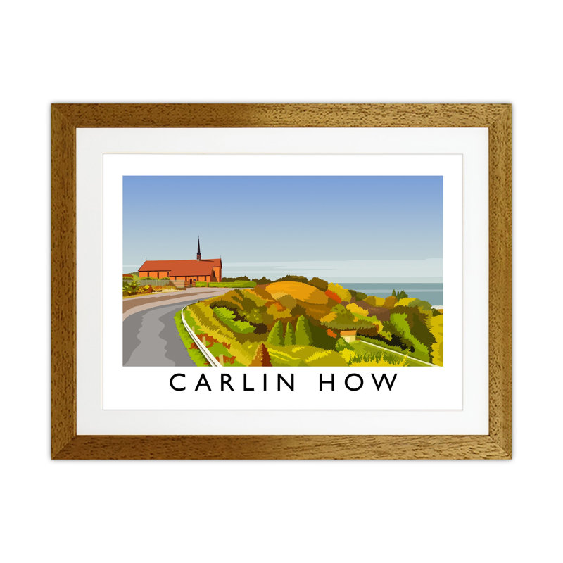Carlin How by Richard O'Neill - Print, Brown Framed, 43.5cm H x 53.5cm W x 3cm D