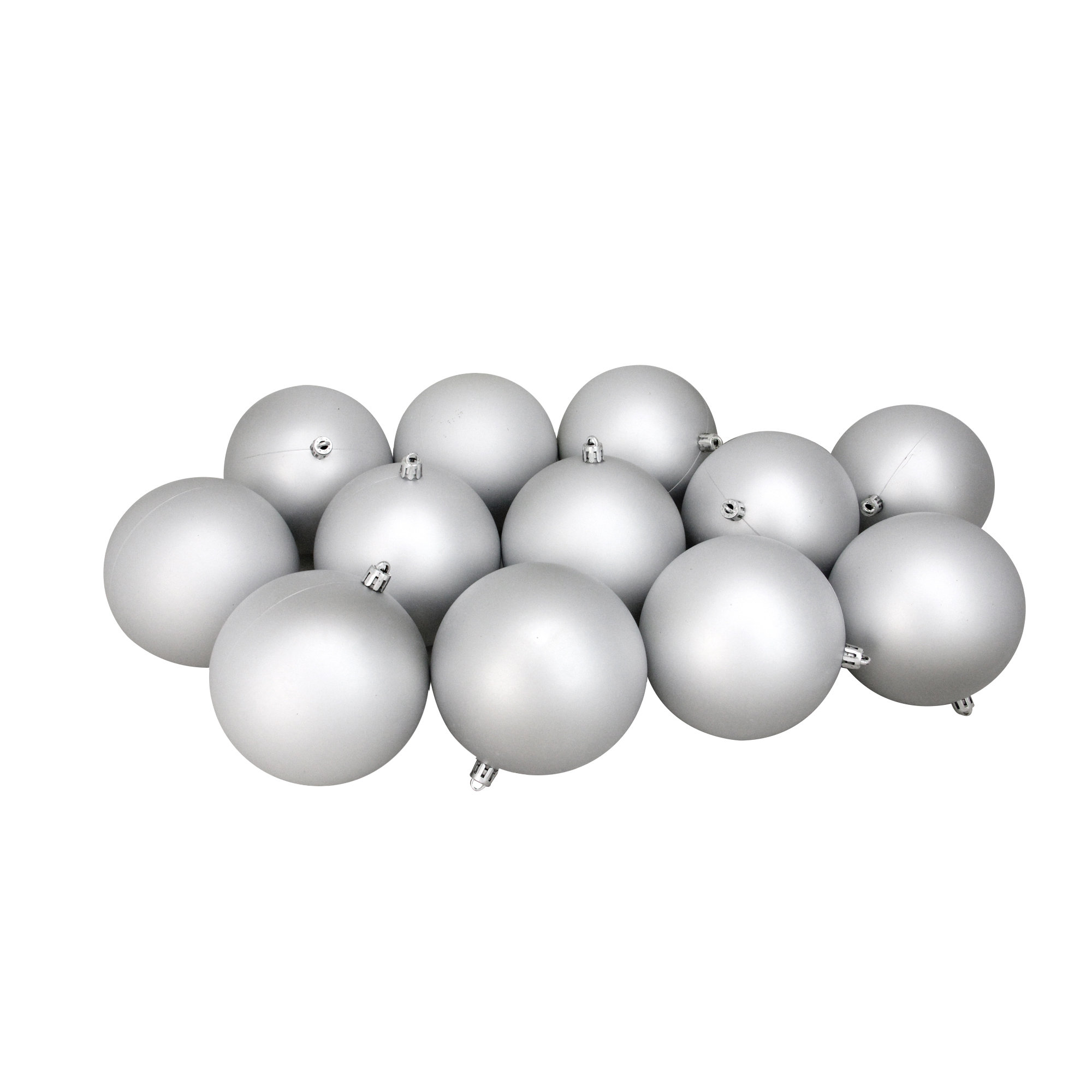 Shatterproof Matte Christmas Ball Ornaments, Red