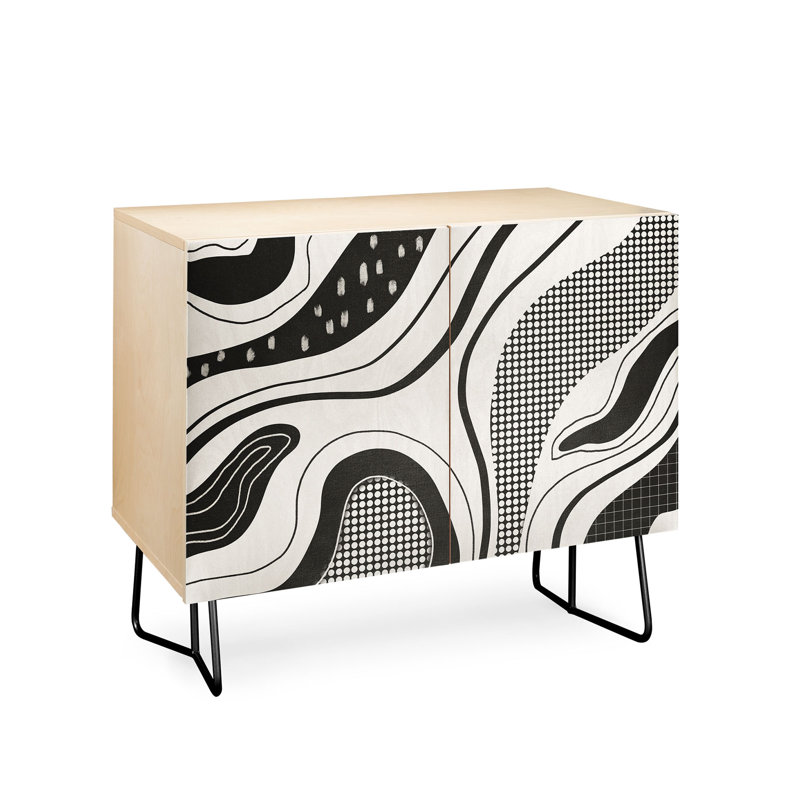 Armoire d'appoint à 2 portes erricka, Noir
