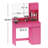 Vanity Desk With Mirror And Led Light Strip; Dressing Table With Large Drawer-1232016702