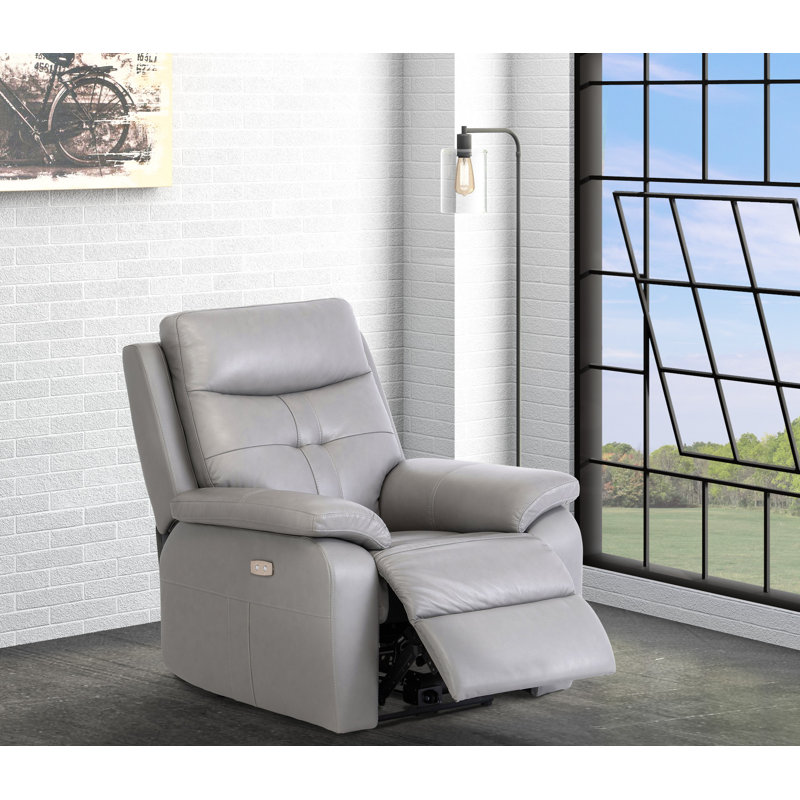 Dmarion 89cm Wide Wall Recliner Standard Recliner, Grey