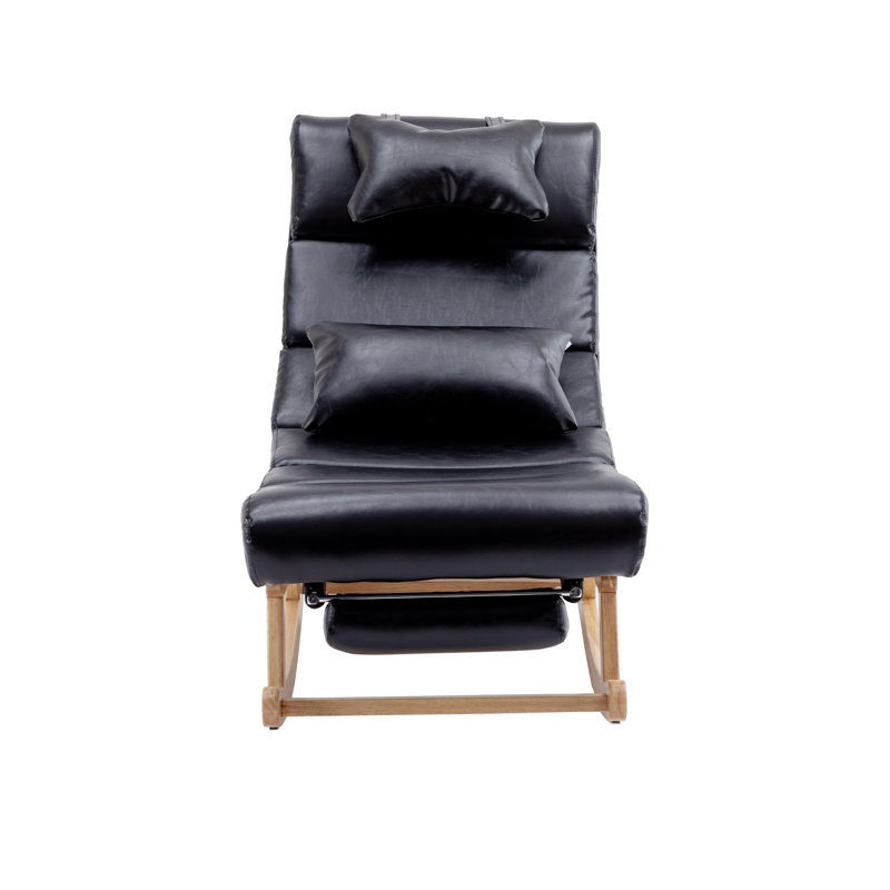 Chaise berçante Lubinson, Polyuréthane noir