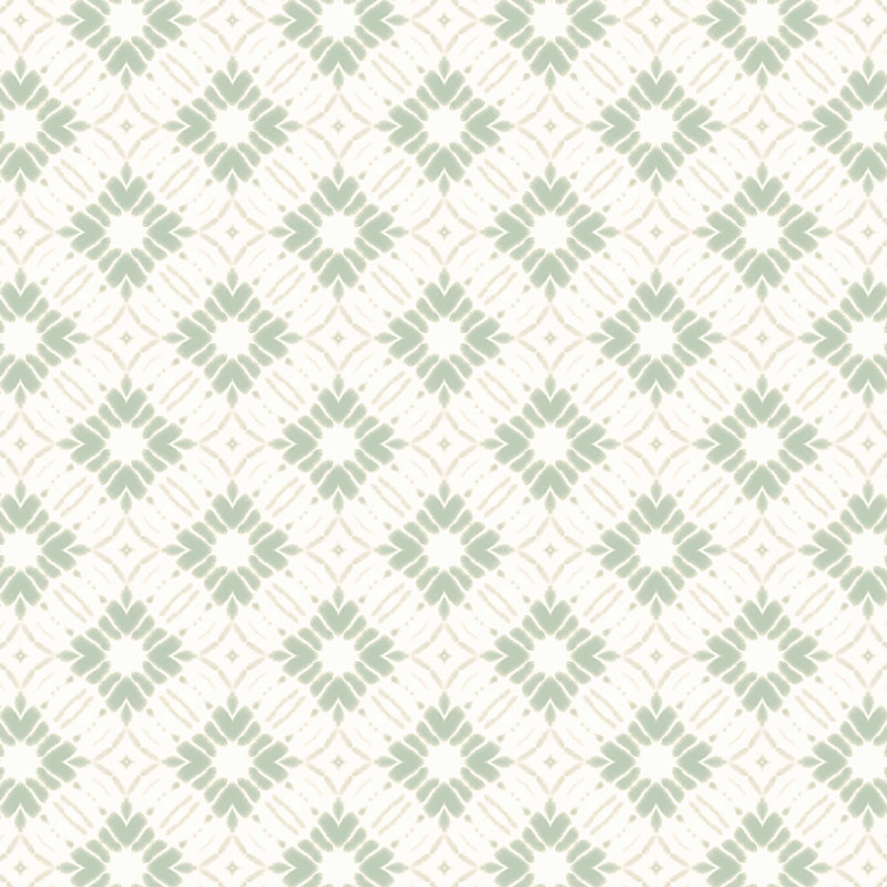 Jacqueline Maldonado aquarelle Shibori Boho, H 12 po x l 12 po