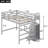 Gray Full Size Loft Bed With Functional Storage And Mounting Options - Space Efficient Bedroom Solution In Built-In For Use-1938766634