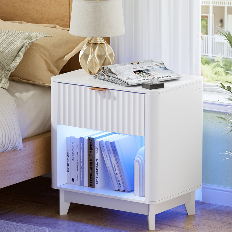 Nightstand with LED Light