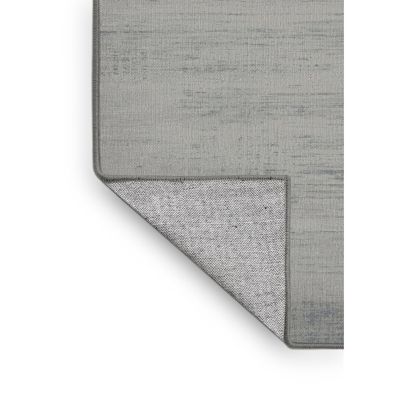 Machine Washable Abstract Gray Area Rug