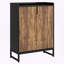 Armoire à chaussures blanche et dorée à 5 niveaux avec motif de losanges-766885186