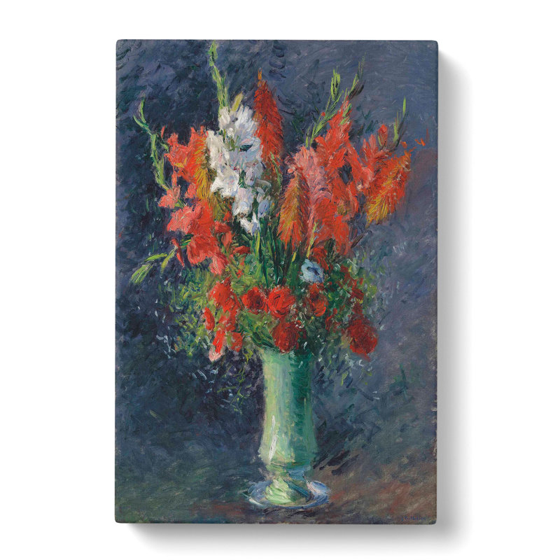Vase Of Flowers by Gustave Caillebotte - Wrapped Canvas, 50cm H x 35cm W x 3cm D