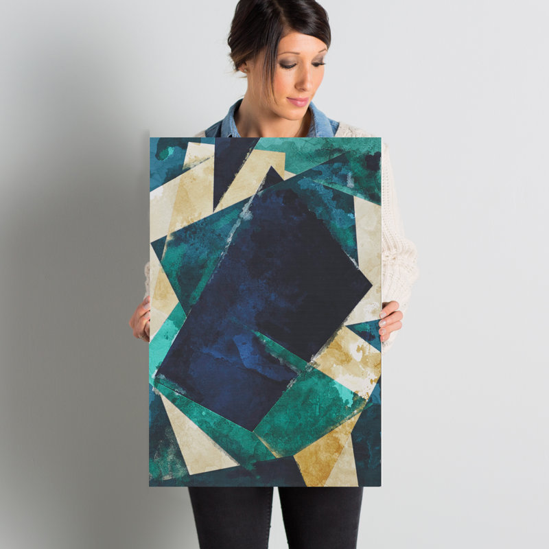 Abstracta Dos - Impression sur toile tendue, H 24 po x l 16 po x P 1,5 po