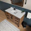 Meuble-lavabo avec comptoir en quartz blanc-1793386143