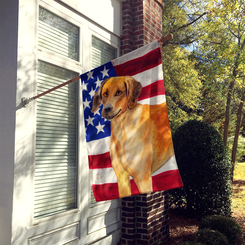 Drapeau de maison en polyester à 2 côtés Shahnur, Chien de Rhodésie à crête dorsale