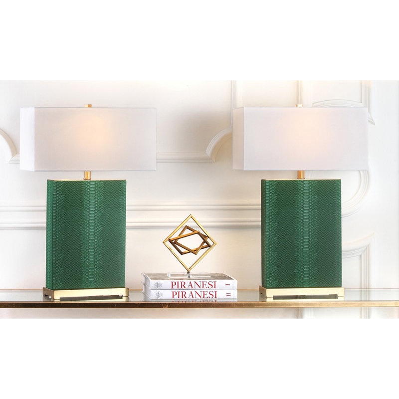 Ensemble de lampes de table 29,5 "Chansoo, Green Reptile
