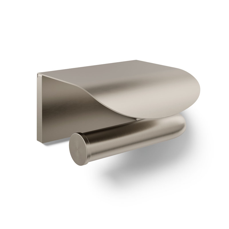 Avid Wall Mount Toilet Paper Holder, Vibrant Brushed Nickel