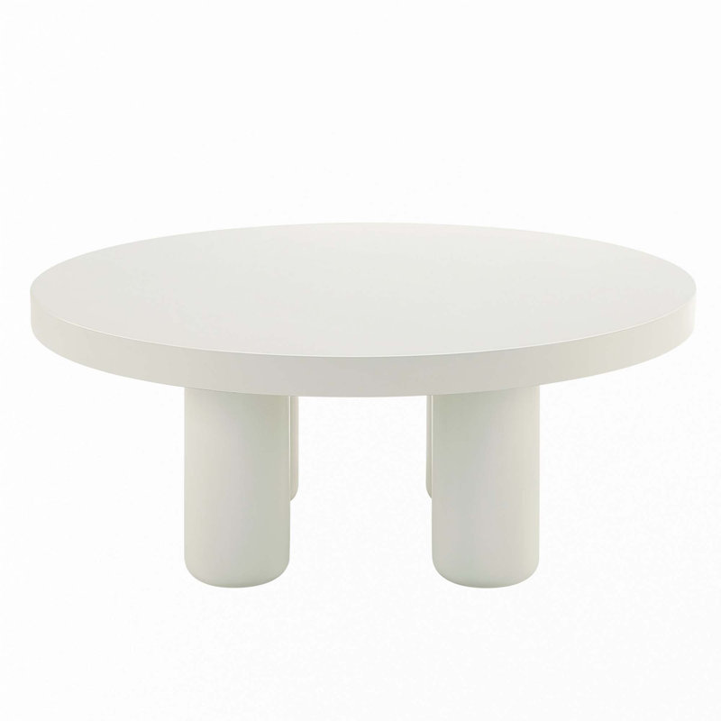 Loanna White Finish Coffee Table