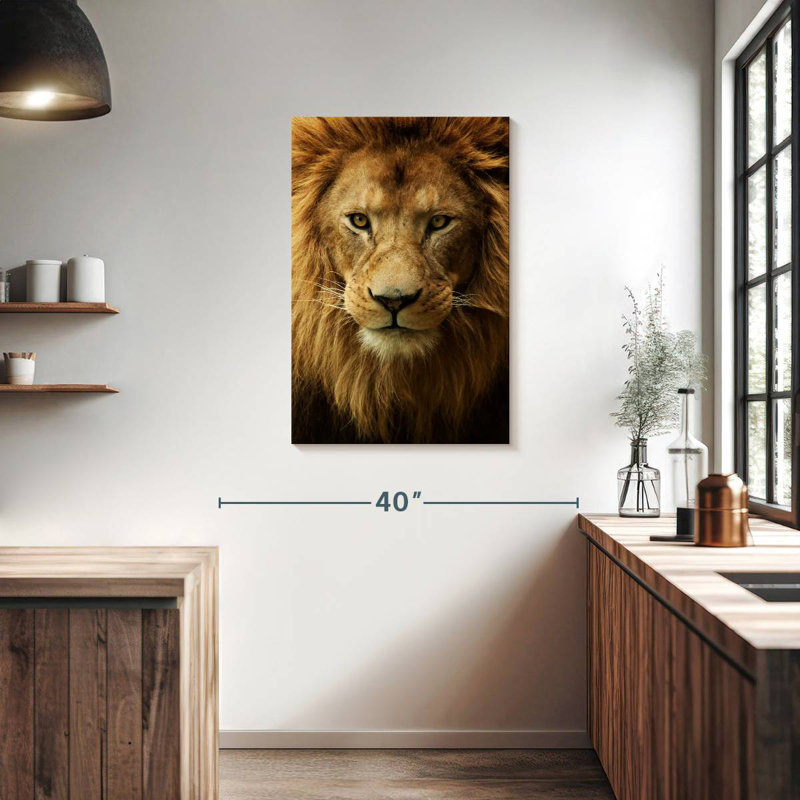 Tête de lion Brampt, H 36 po x l 24 po