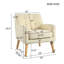 Chaises d'appoint confortables en bois de polyester de style Mid-Century moderne