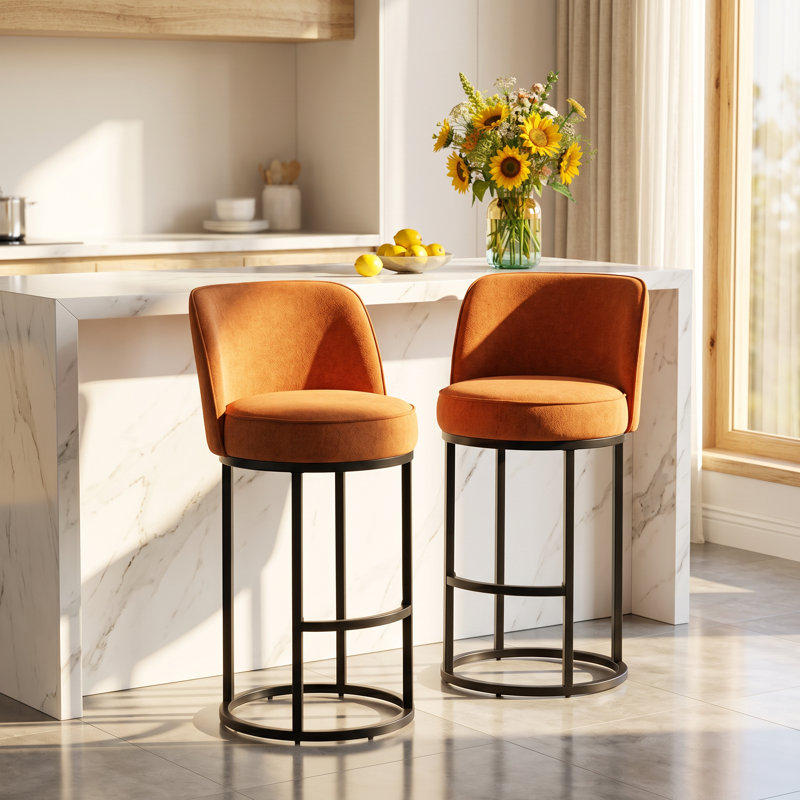 Ensemble de 2 tabourets de bar à hauteur de comptoir Coolmore l 18,31 po x P 19,49 po x H 34,84 po Coolmore