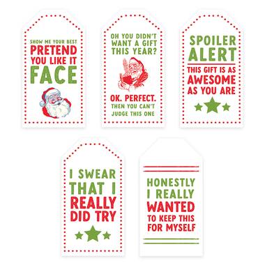 Secret Santa Gift Tags Christmas Favor Tags Printable Favor Tags