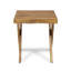Table d'appoint rustique en bois - finition sablée, 17,93 po x 18,23 po, finition extérieure Patio Majesty, large et profond, pour utilisation