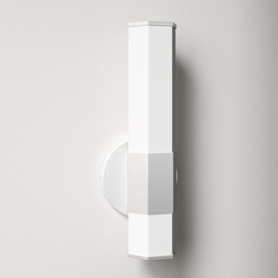 Belden Single Frosted Dimmable LED Bath Sconce