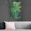 Art mural en métal  «Palm of the Tropics 2 Teal Gold C» par Danhui Nai-205473131