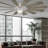  65" Wyndmill 12 - Blade Indoor/Outdoor Smart Ceiling Fan with Remote Control and LED Light Kit Included, Works With Alexa and iOS / Android App, Steel/Weathered Wood-66343260