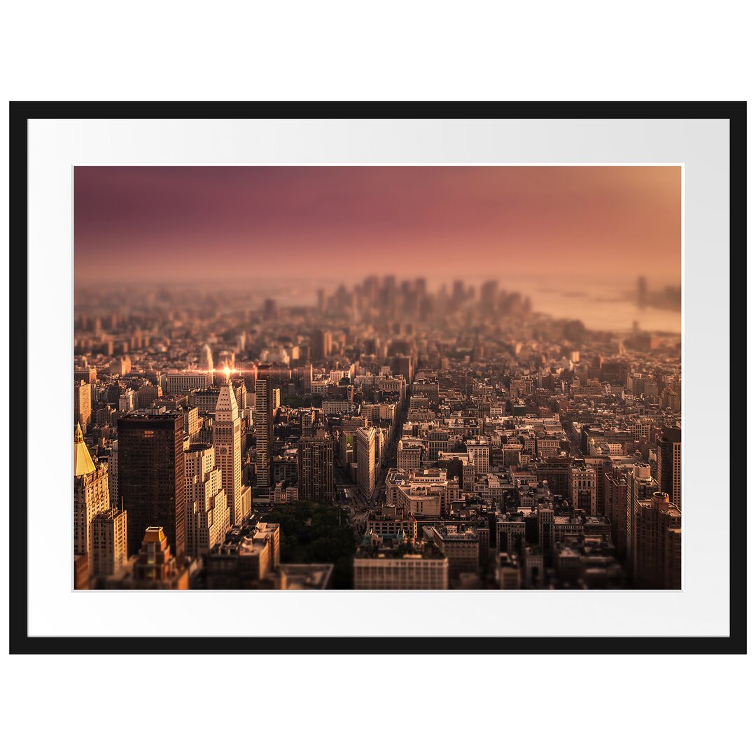 New York City bei Sonnenuntergang Fotokunstdruck Poster