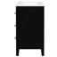 Meuble-lavabo de 24 pouces avec lavabo en céramique, 3 tiroirs, structure en bois massif, design rétro, meuble-lavabo simple à tiroir de 24 po et finition noire, trous de robinet pré-percés-199887449-199887452