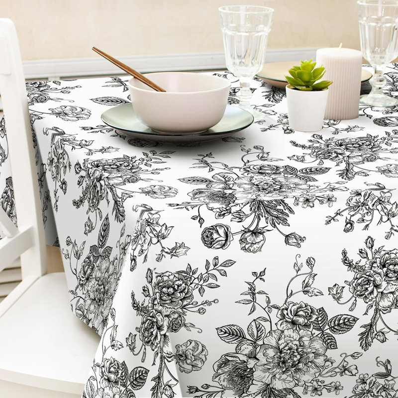 Rectangle Wildflower Fabric Table Cloth