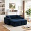 Canapé modulaire rembourré en flanelle de fourrure de lapin 4 pièces 4 pièces sans assemblage requis-131645437