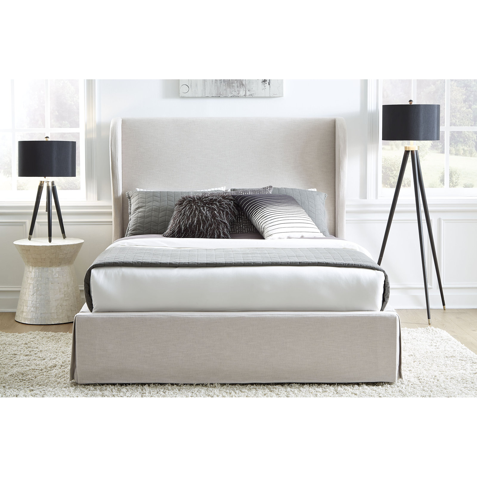 Anniah Wingback Bed, California King