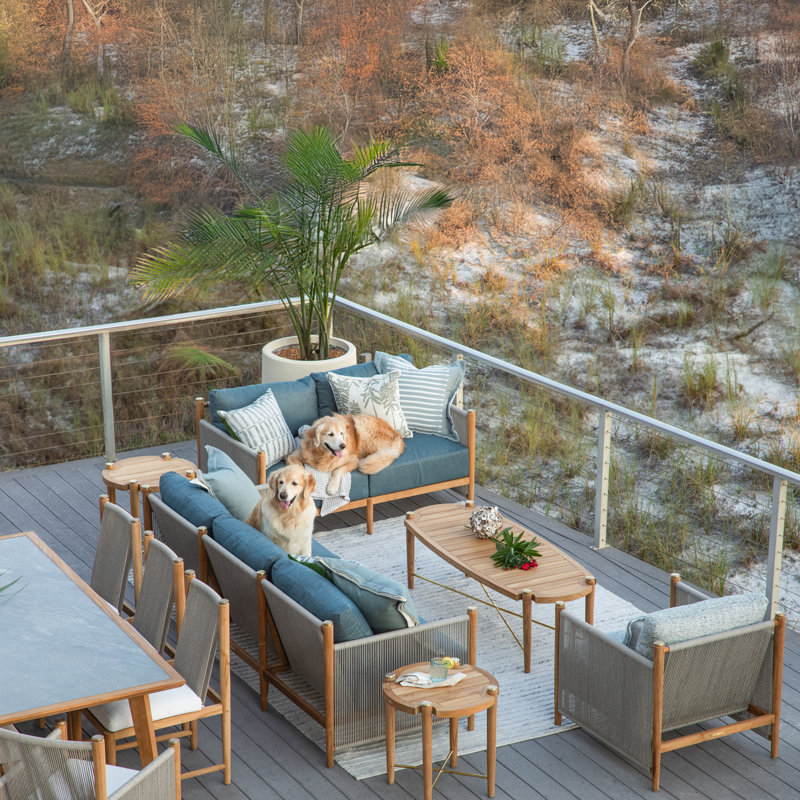 Pacifica Outdoor Rectangular Teak Coffee Table