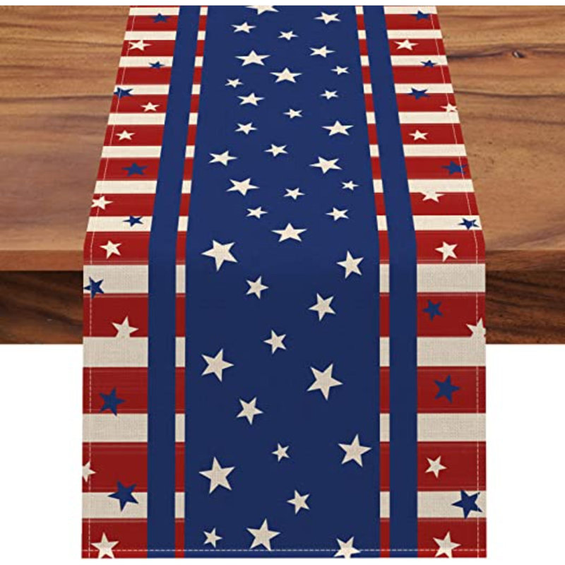 Chemin de table rectangulaire en polyester, L 72 po