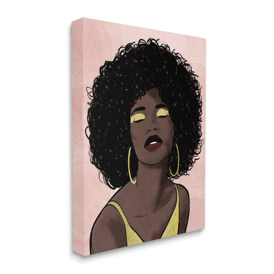 Ombre à paupières femme forte avec des cosmétiques glamour par Marcus Prime - impression sur toile